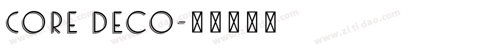 Core Deco字体转换